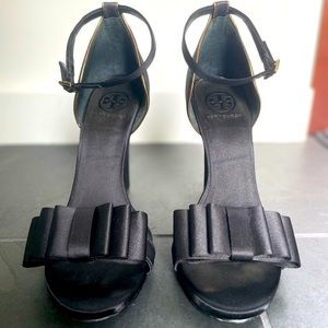 Tory Burch Satin wedges.